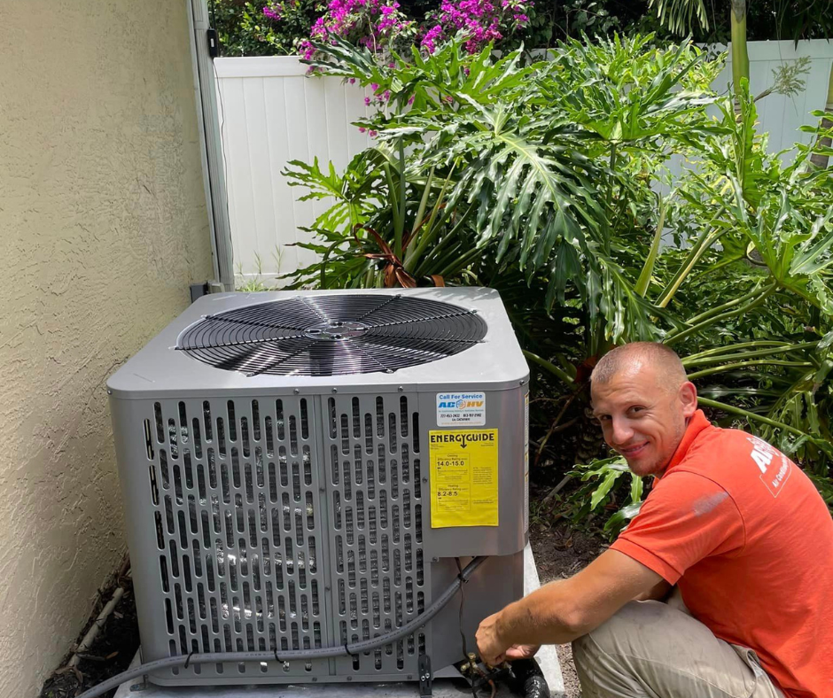 Guy at AC unit ACHV