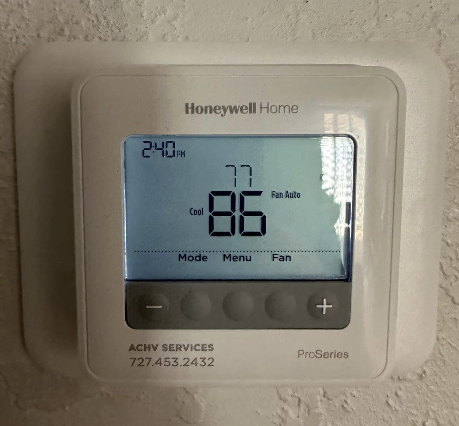 fixed broken thermostat ACHV Services
